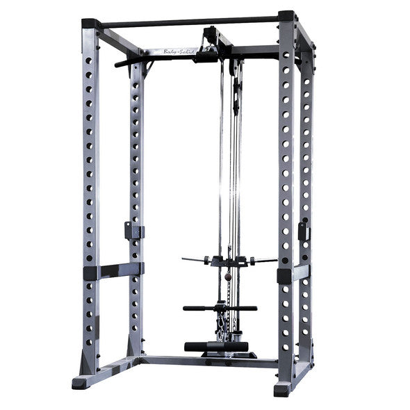 Body-Solid GPR378 power rack with lat attachment