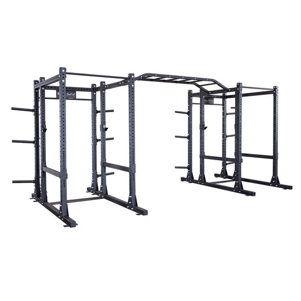 Body-Solid SPR1000DBBACK double power rack with rear extensions and monkey bars