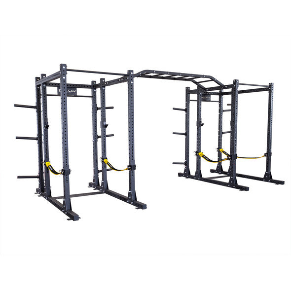 Body-Solid SPR1000SSDBBACK double power rack with rear extensions and monkey bars
