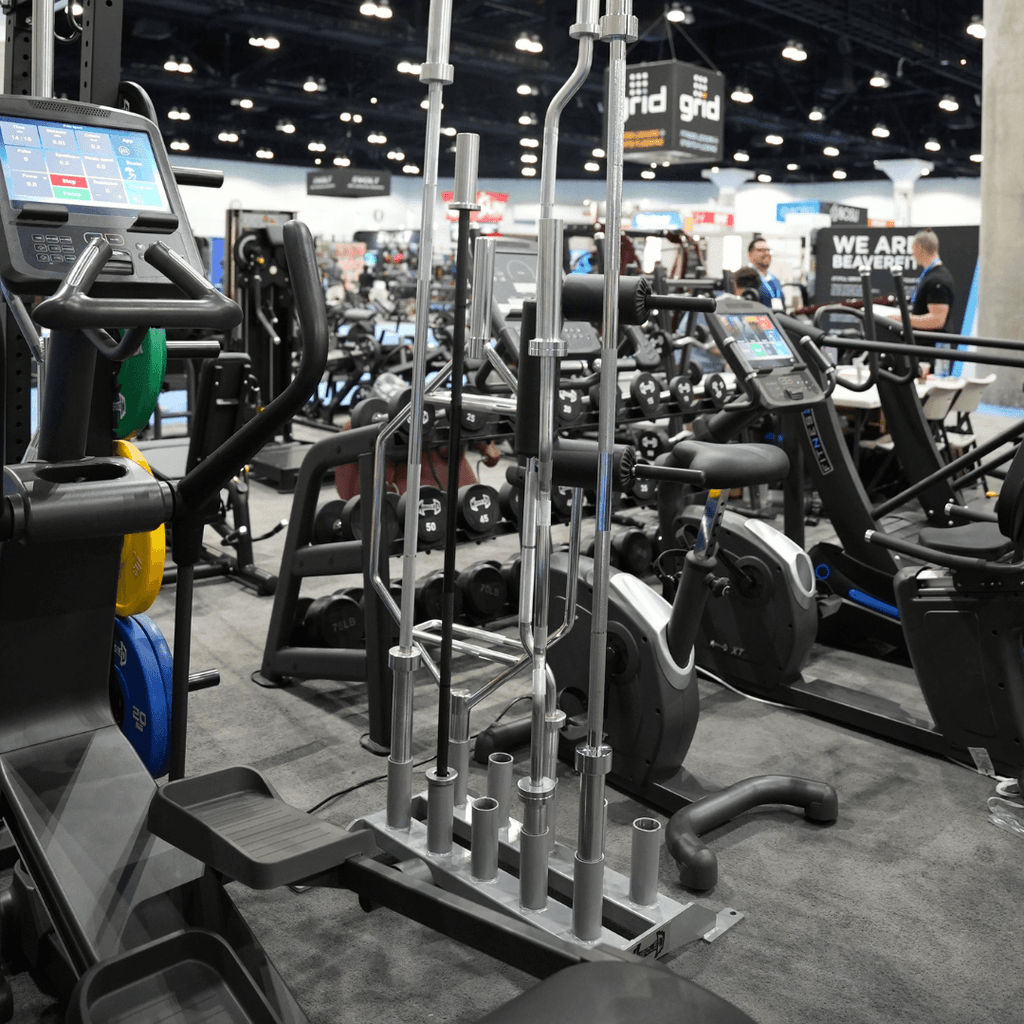 Vertical Olympic Bar Rack - 10 Bar - Muscle D Fitness -  Sturdy Vertical Olympic Bar Holder