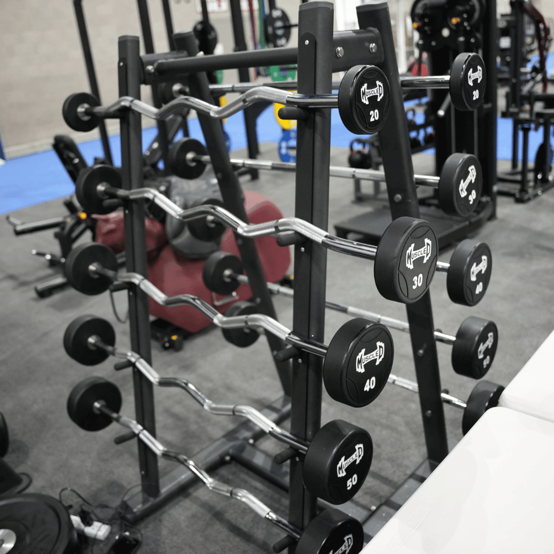 Muscle D Fitness Pro Urethane Barbell Set(Straight or Curl) — view 3