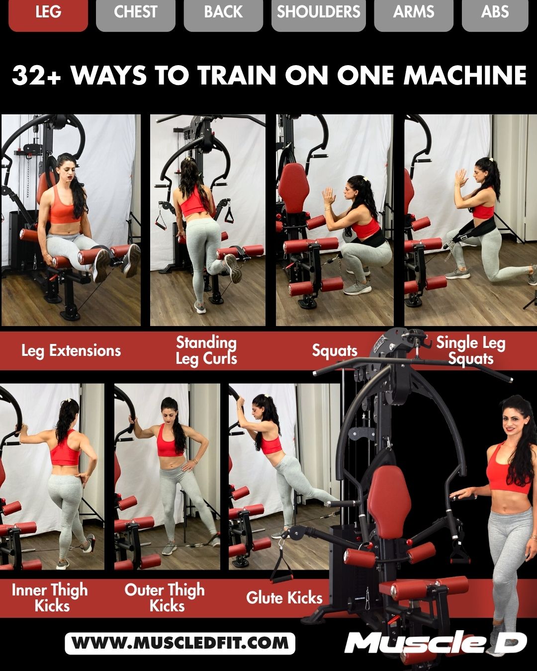 Muscle D Fitness Compact Single-Stack Multi-Gym — view 10