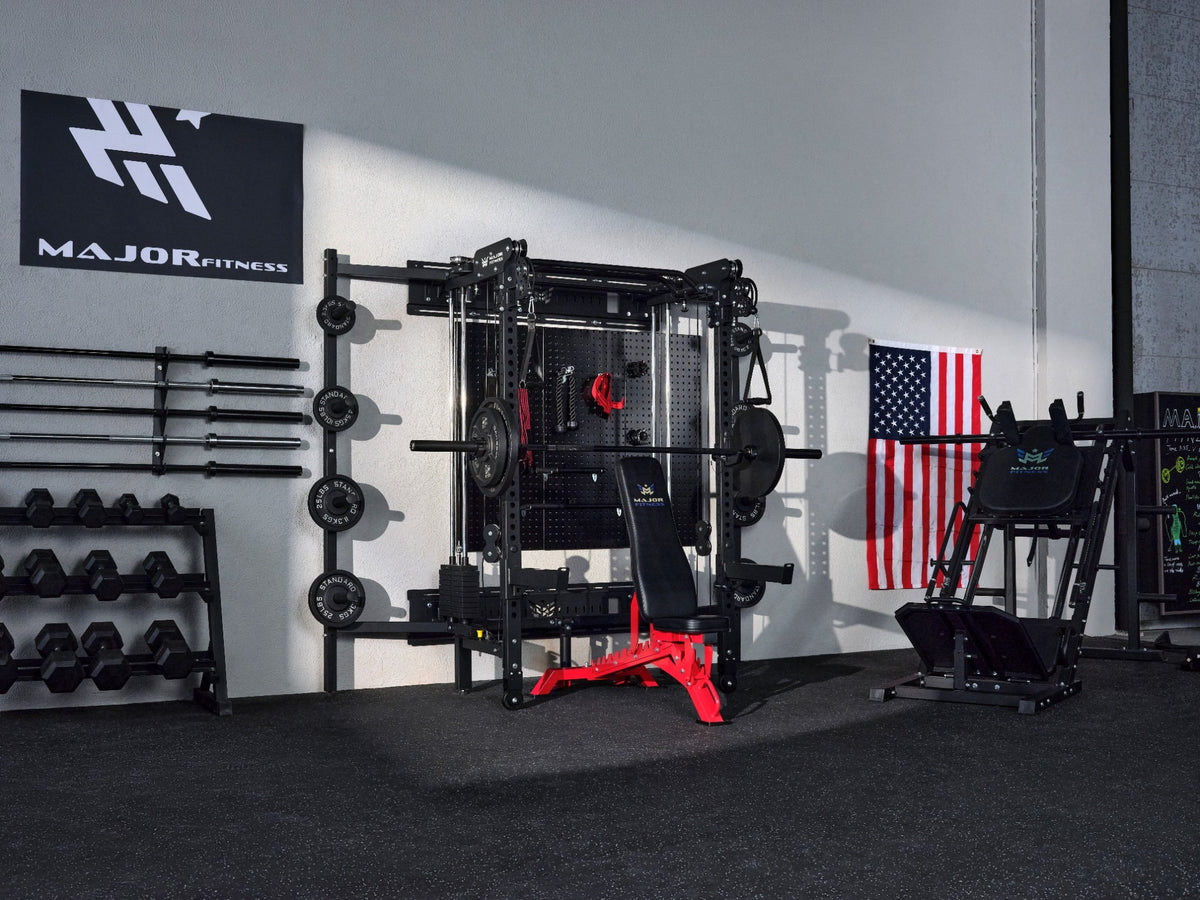 Major Fitness F35 All-In-One Home Gym Wall Folding Power Rack