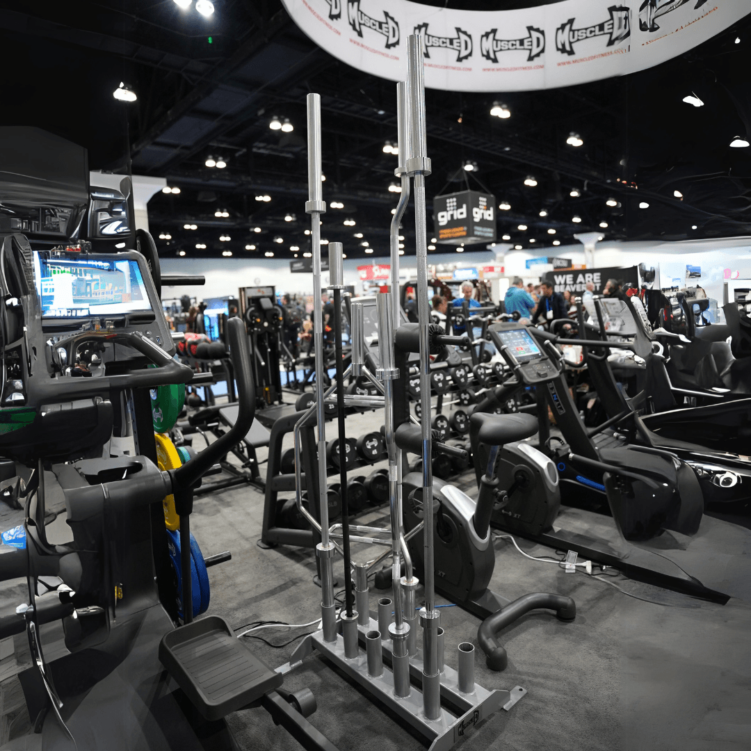 Muscle D Fitness Vertical Olympic Bar Rack — view 2