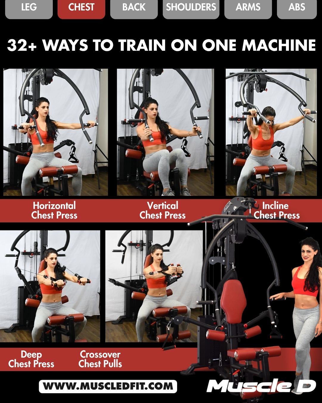 Muscle D Fitness Compact Single-Stack Multi-Gym — view 11