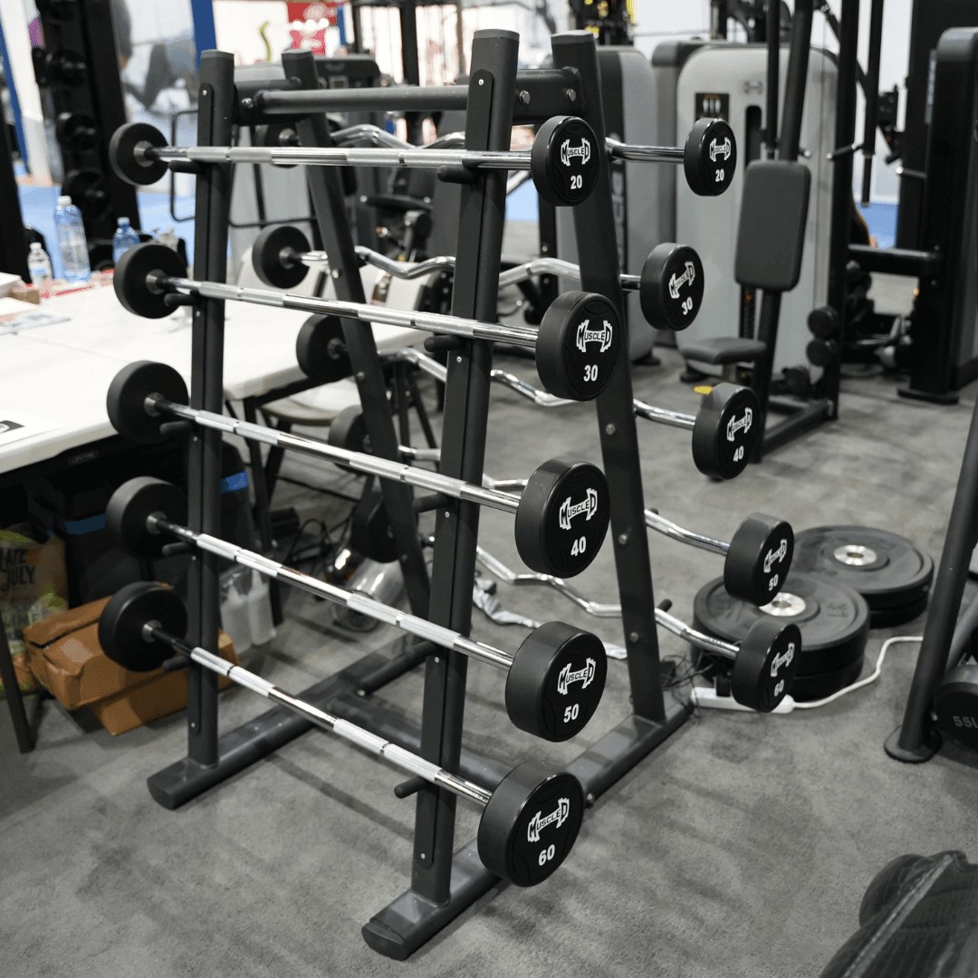 Muscle D Fitness Pro Urethane Barbell Set(Straight or Curl) — view 5