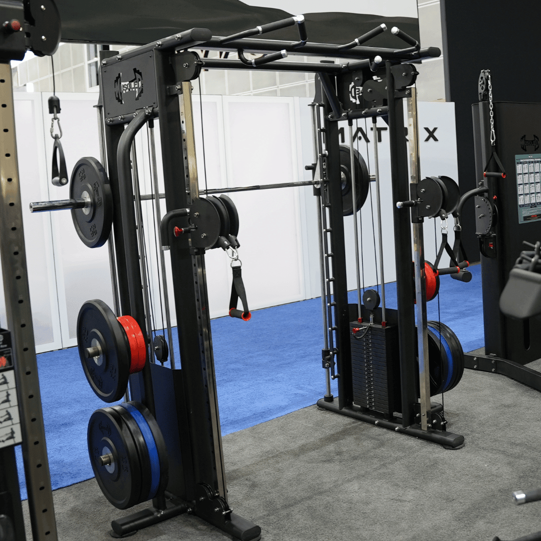 Muscle D Fitness Dual Adjustable Pulley Smith Combo — view 3