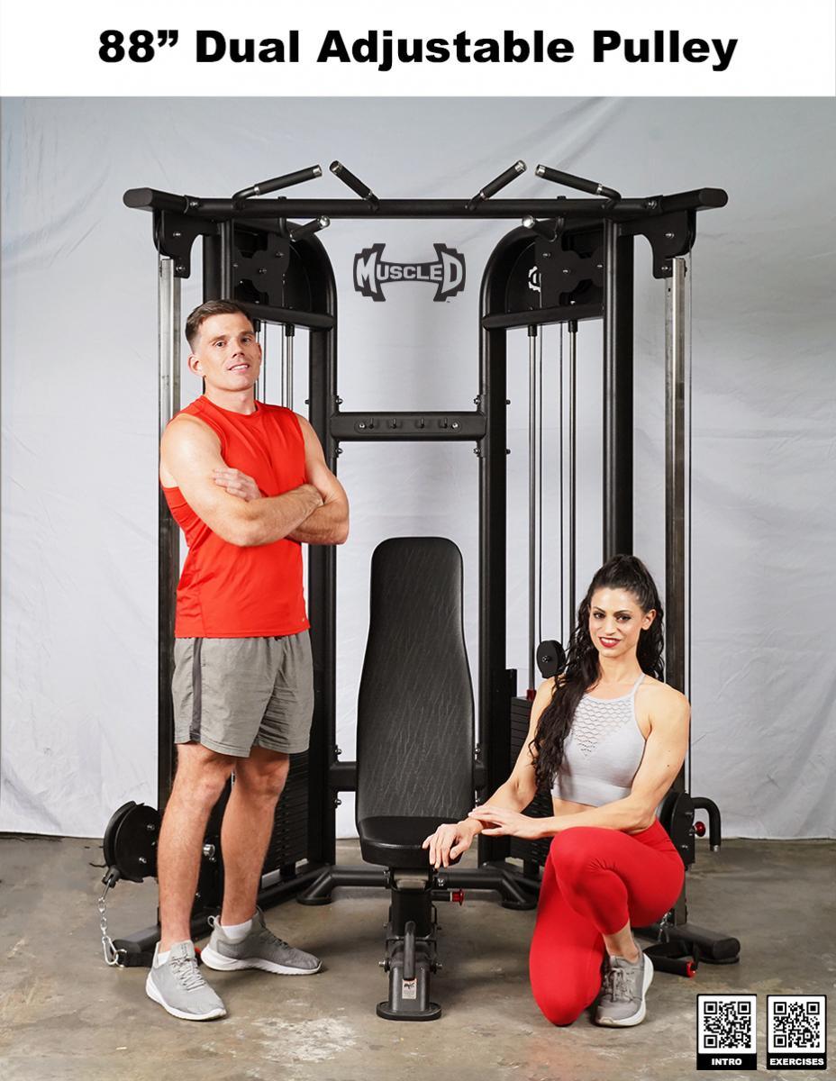 Muscle D Fitness 88" Dual Adjustable Pulley — view 12