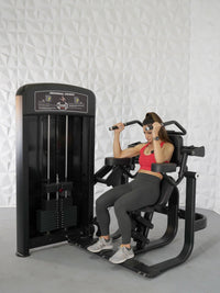 Muscle D Fitness Elite Selectorized Ab Crunch Machine — view 3