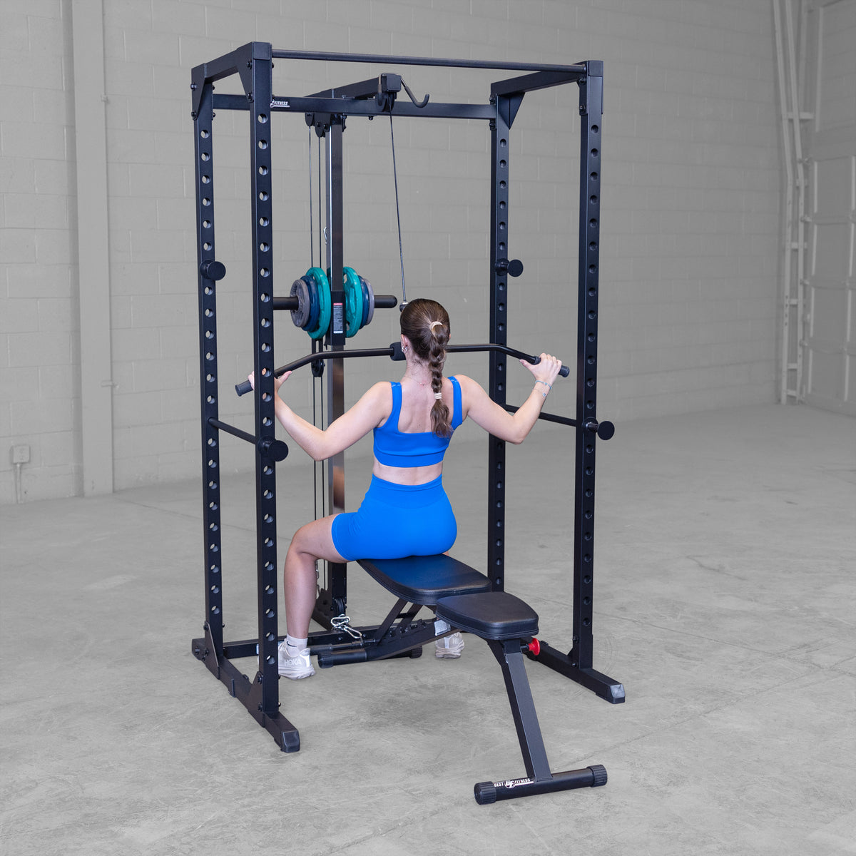 Best Fitness BFLA100B Power Rack Lat Attachment