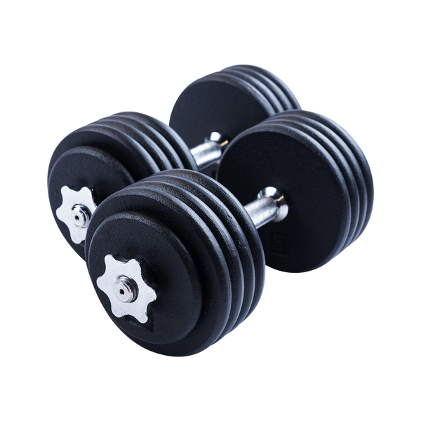 Body-Solid Tools 50 lb Adjustable Dumbbell Pair