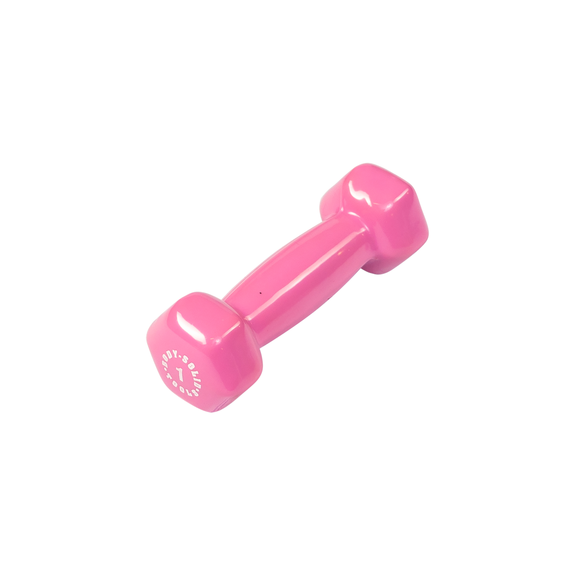 Body-Solid Tools Vinyl Dumbbells (BSTVD Series, 1-15 lb, Color-Coded)