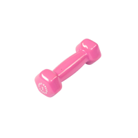 Body-Solid Tools Vinyl Dumbbells (BSTVD Series, 1-15 lb, Color-Coded)