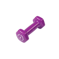 Body-Solid Tools Vinyl Dumbbells (BSTVD Series, 1-15 lb, Color-Coded)