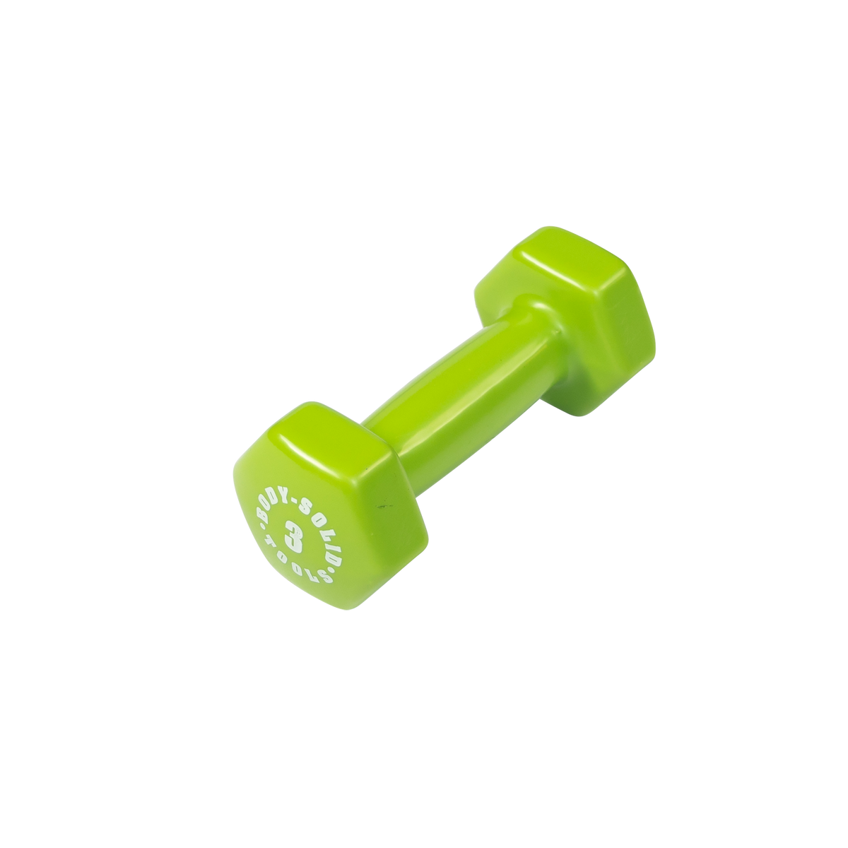 Body-Solid Tools Vinyl Dumbbells (BSTVD Series, 1-15 lb, Color-Coded)