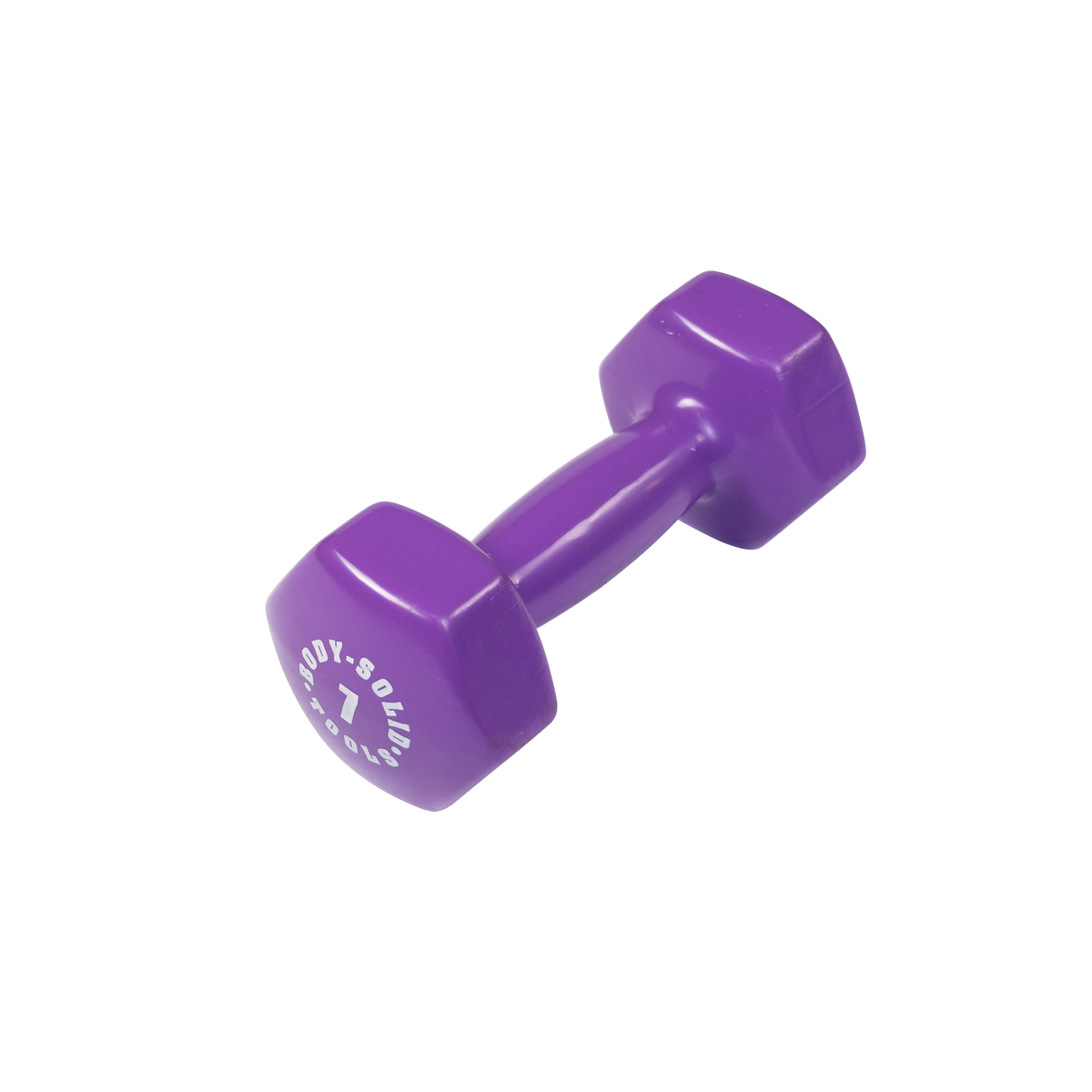 Body-Solid Tools Vinyl Dumbbells (BSTVD Series, 1-15 lb, Color-Coded)