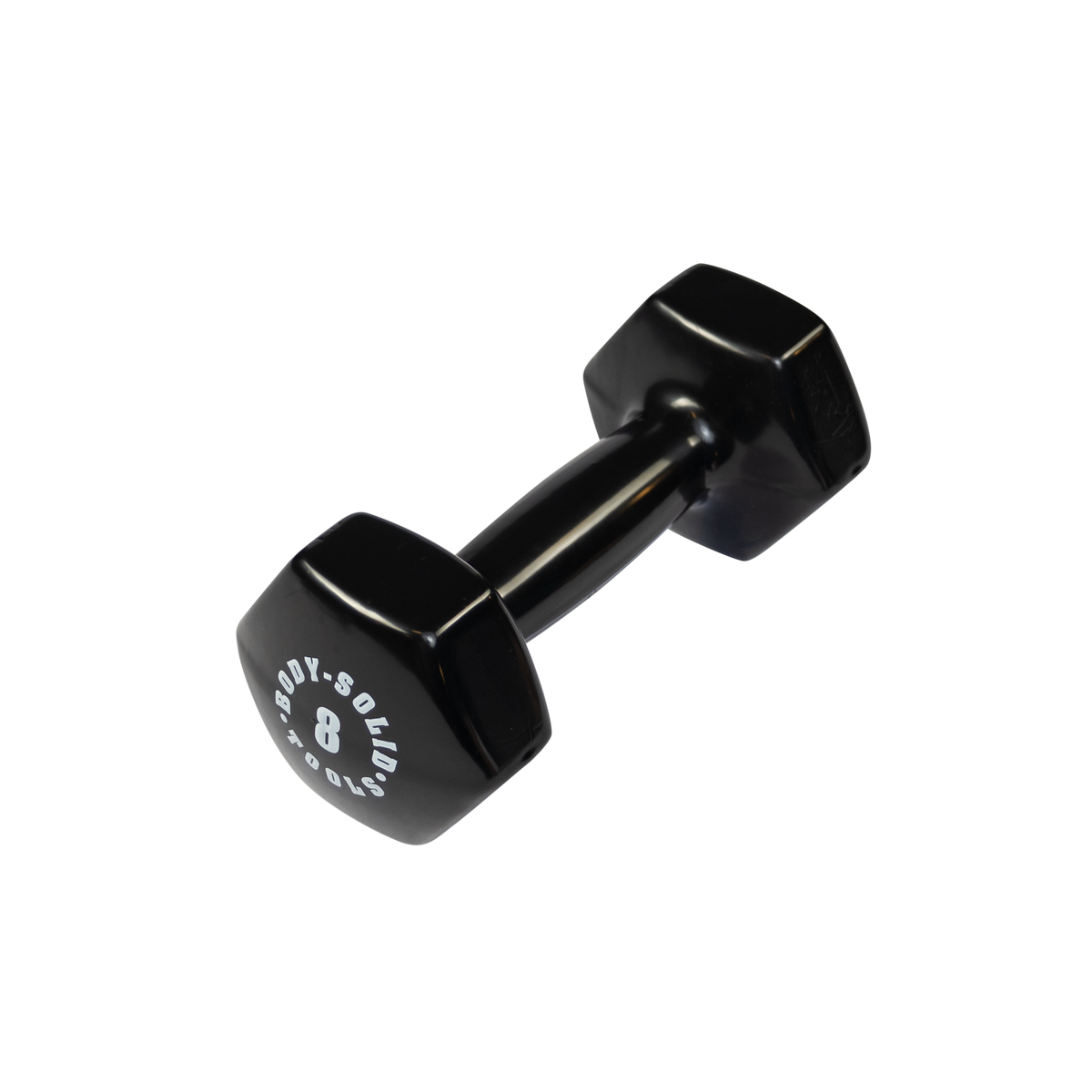 Body-Solid Tools Vinyl Dumbbells (BSTVD Series, 1-15 lb, Color-Coded)