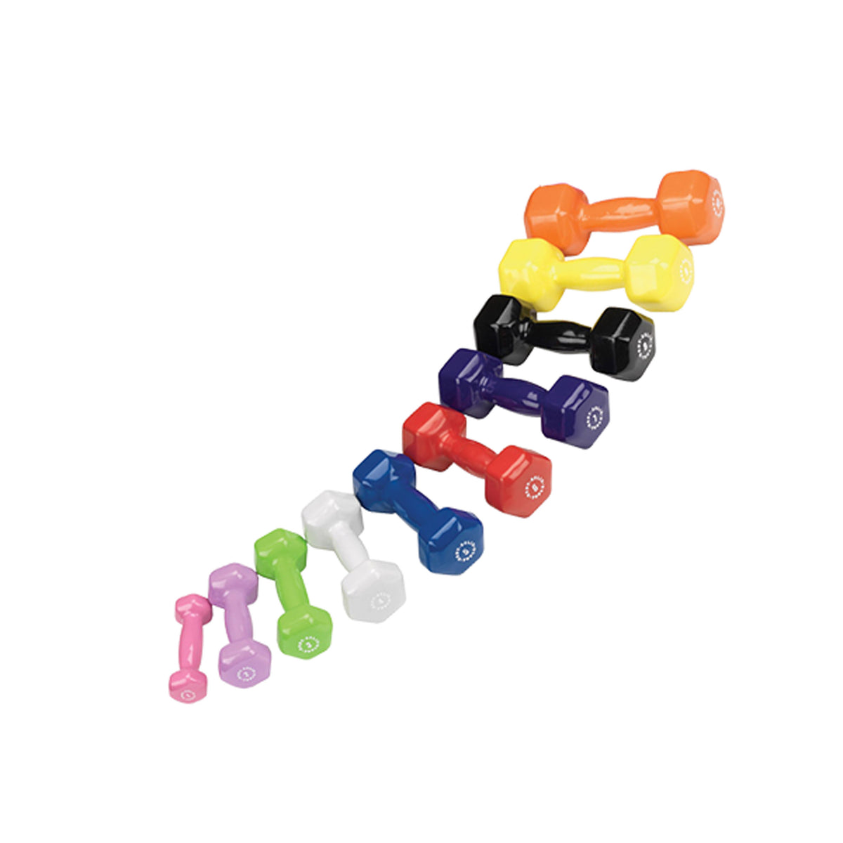 Body-Solid Vinyl Dumbbell Package (GDR500-PACK)