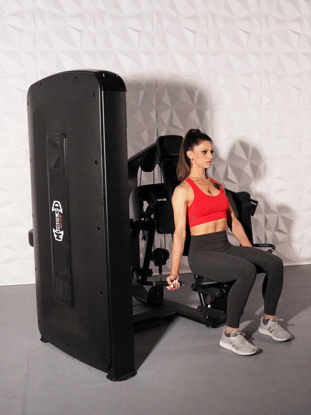 Muscle D Fitness Elite Selectorized Biceps Curl — view 3