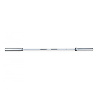 7' Hard Chrome Triple Bearing Olympic Bar and Bumper Plate Set