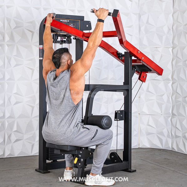 Classic V2 Selectorized Seated Lat Pull Machine – Muscle D Fitness