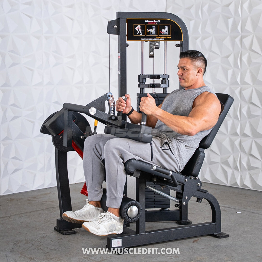Classic V2 Selectorized Seated Leg Curl Machine – Muscle D Fitness