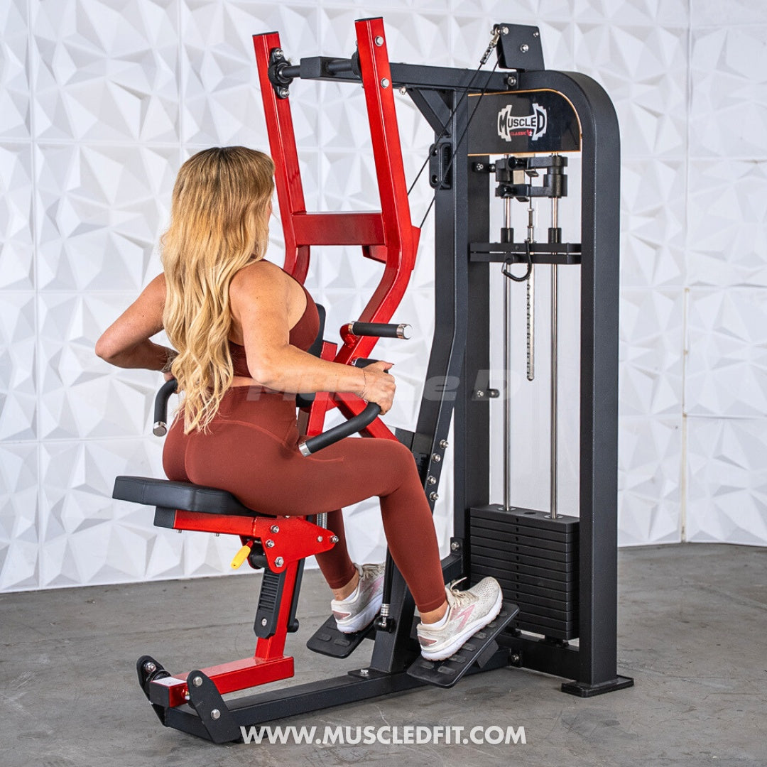 Classic V2 Selectorized Seated Row Machine – Commercial Grade, Multi-Grip