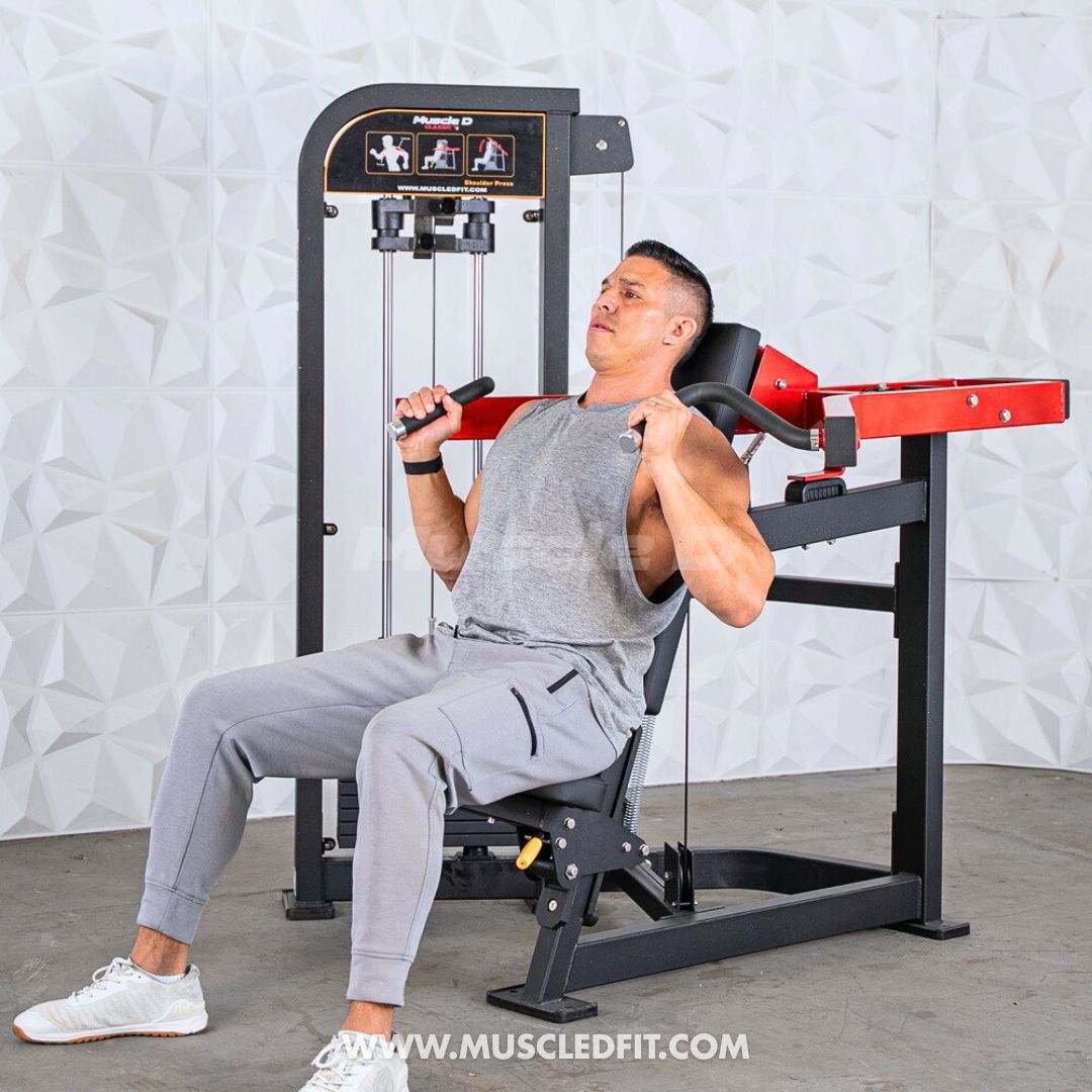 Classic V2 Selectorized Shoulder Press – Commercial Grade by Muscle D Fitness