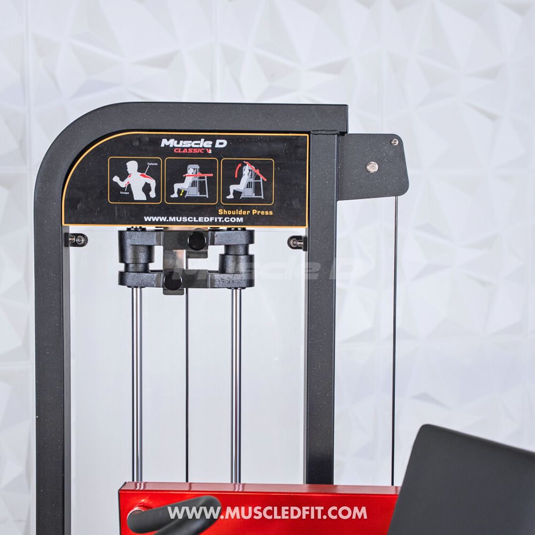 Classic V2 Selectorized Shoulder Press – Commercial Grade by Muscle D Fitness
