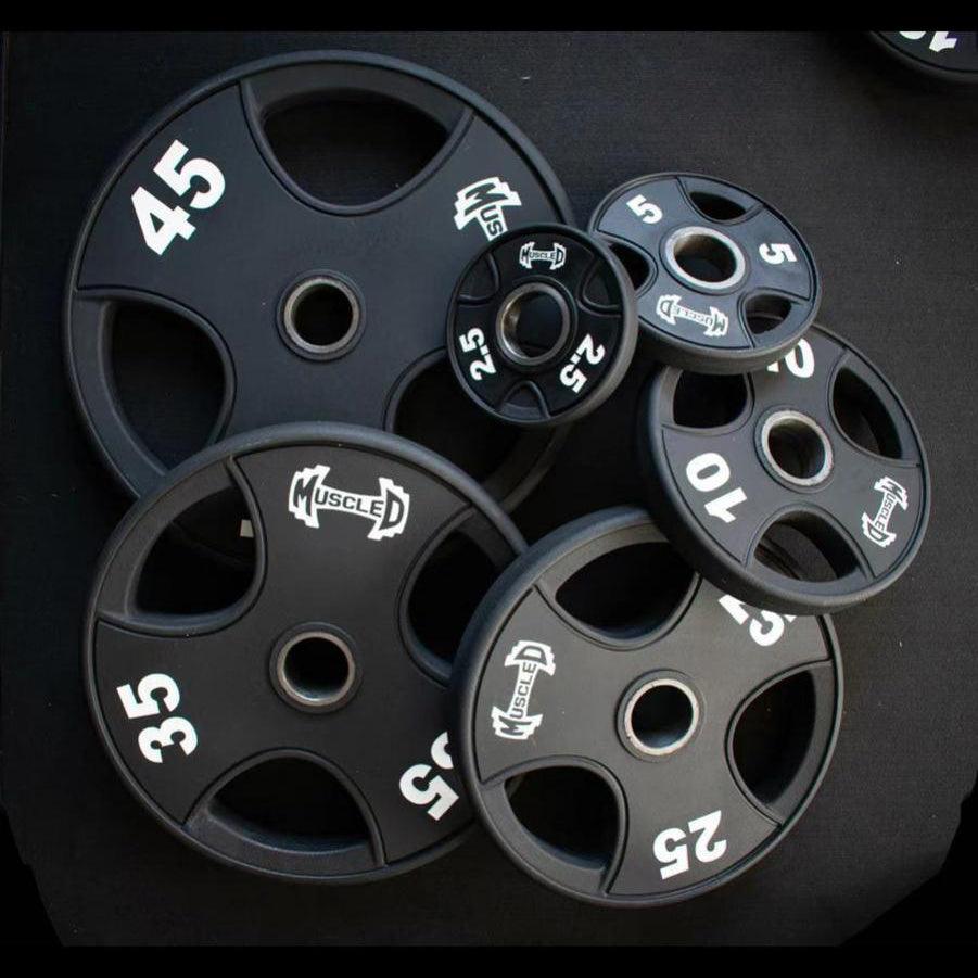 Muscle D Fitness Pro Urethane Coated Olympic Plates — view 4