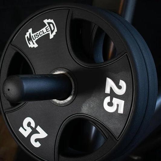 Muscle D Fitness Pro Urethane Coated Olympic Plates — view 3