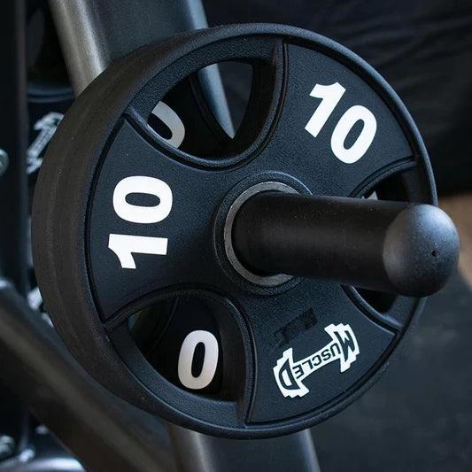 Muscle D Fitness Pro Urethane Coated Olympic Plates — view 2