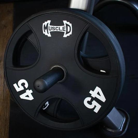 Muscle D Fitness Pro Urethane Coated Olympic Plates — view 5