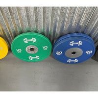 Color Urethane Bumper Plates - Smooth Hub - Made for Heavy Use