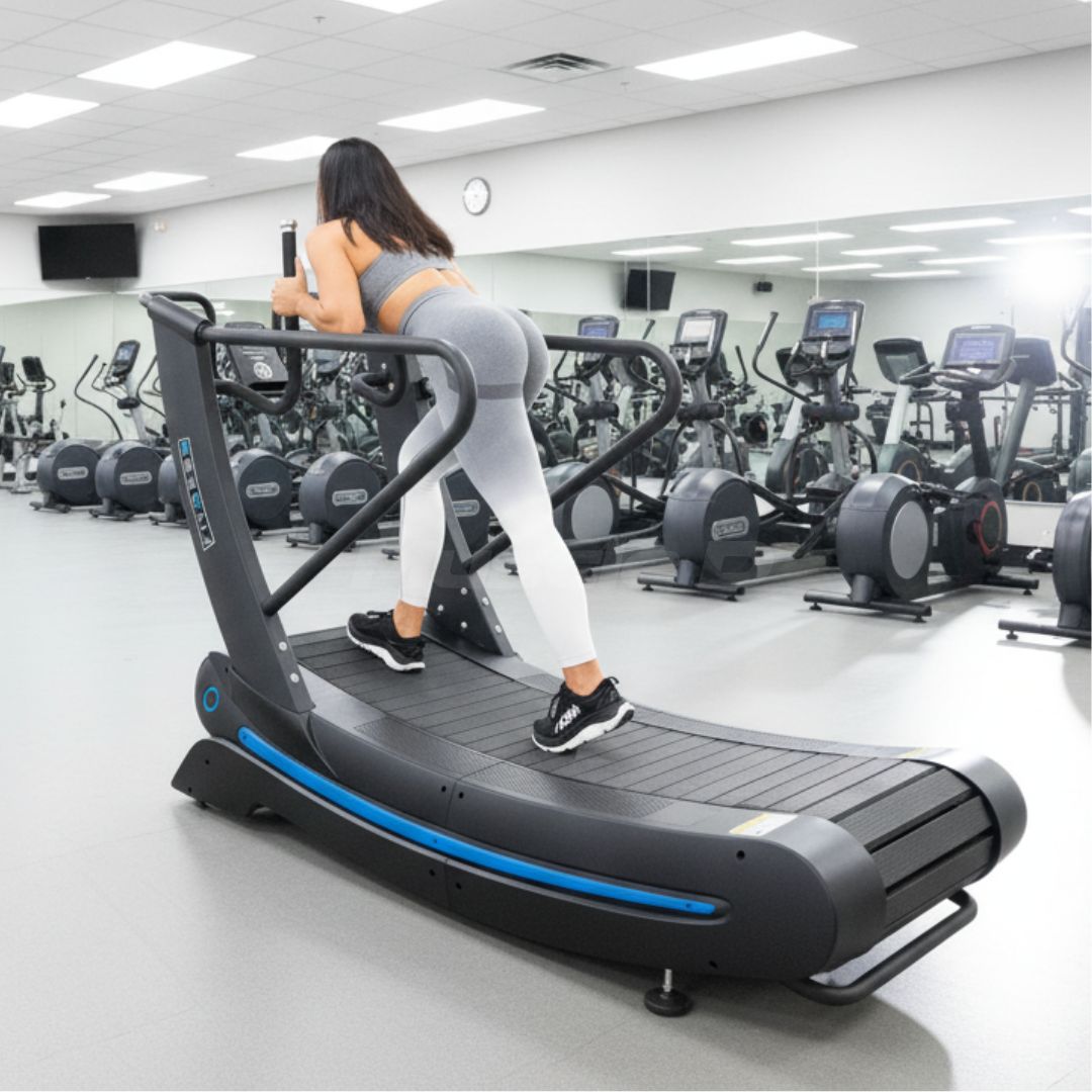 Commercial Self Powered Curve Treadmill - Muscle D Fitness - Standalone