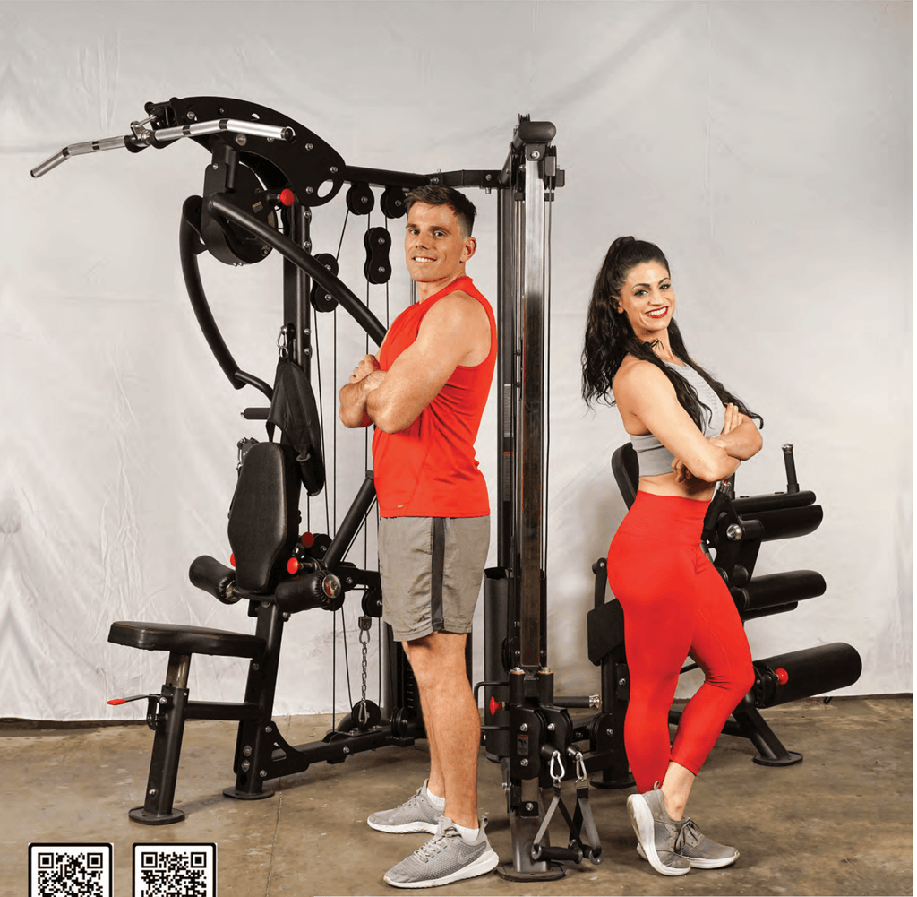 Megatron Corner Gym - Muscle D Fitness - Leg Extension/Leg Curl - Cable Fly - Functional Column - Chest Press - Seated Row - Lat Pulldown