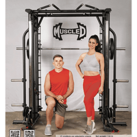 Muscle D Fitness Dual Adjustable Pulley Smith Combo — view 5