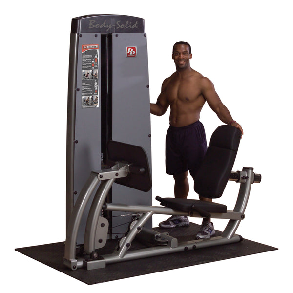 Body-Solid Pro Clubline Leg Press & Calf Raise Machine - 210lb Stack Commercial Grade