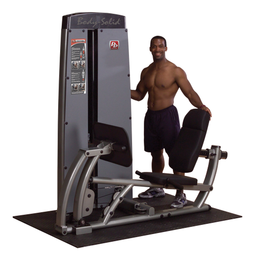 Body-Solid Pro Clubline Leg Press & Calf Raise Machine - 210lb Stack Commercial Grade