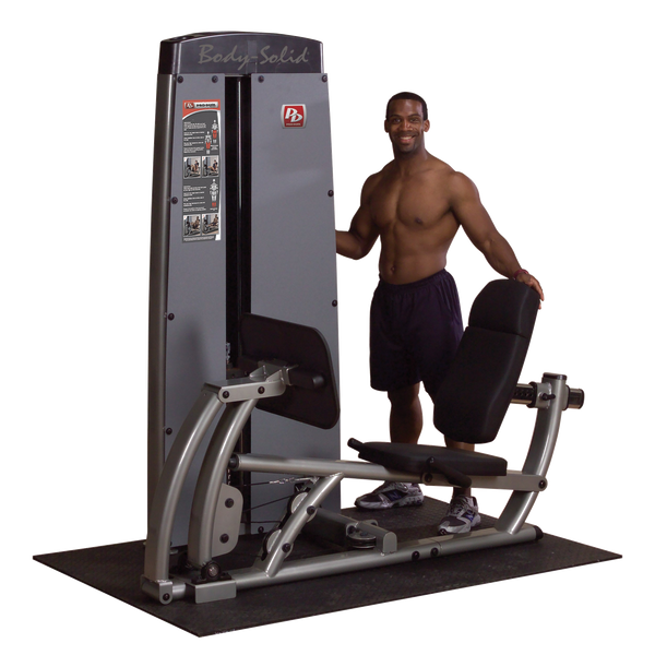 Body-Solid Pro Clubline Leg Press & Calf Raise Machine - 210lb Stack Commercial Grade