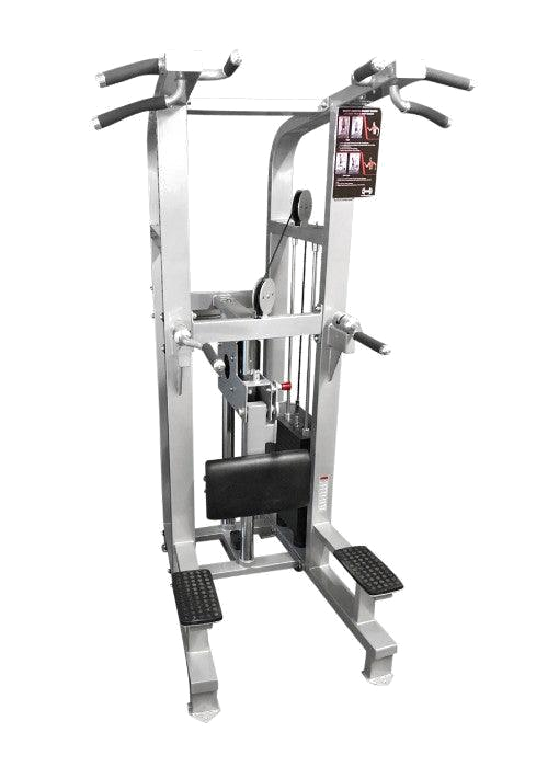 Dual Function Assisted Chin-Dip Combo - Muscle D Fitness - Adjustable - Plate Selectorized