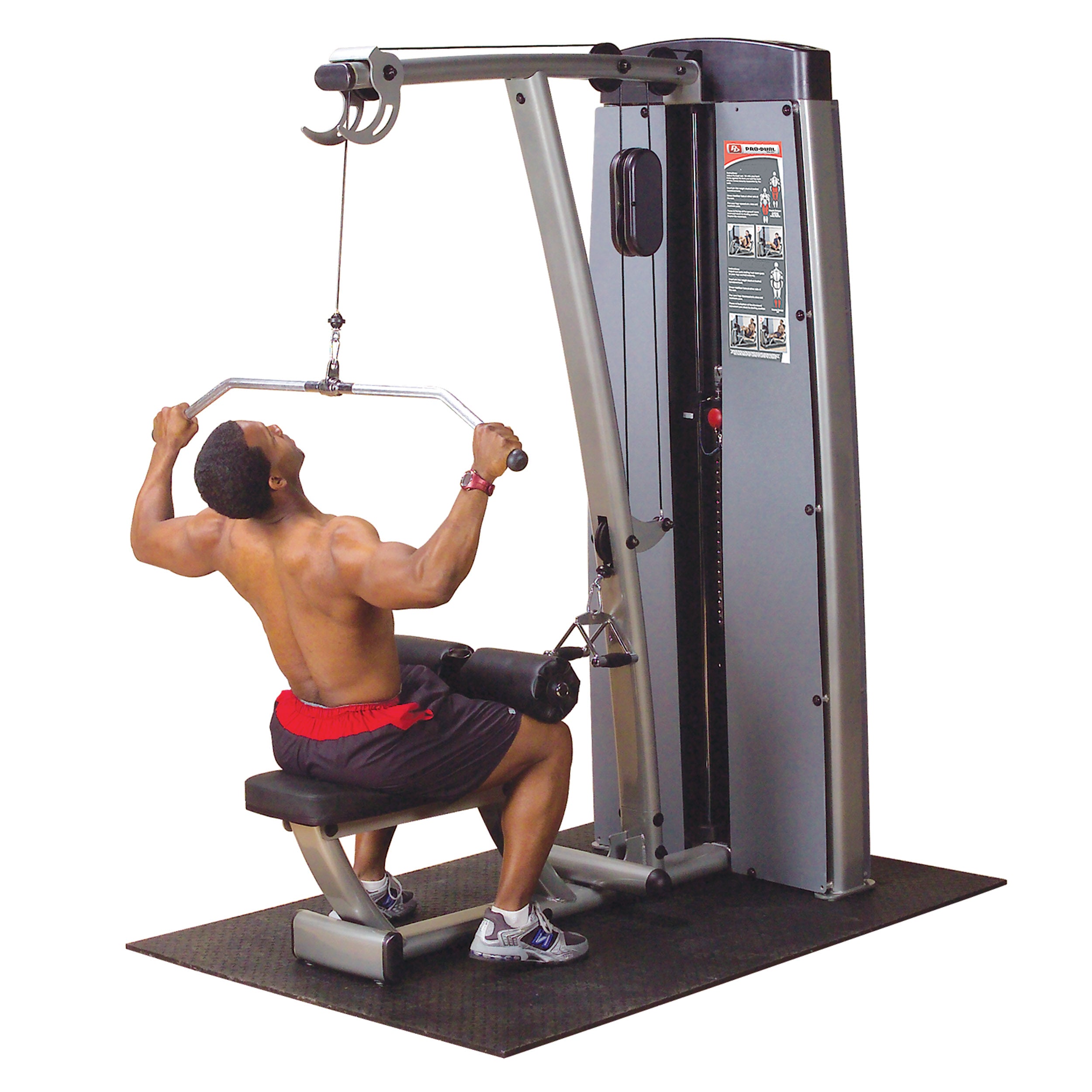Body-Solid Pro Clubline Lat Pulldown & Mid Row Machine – Dual Adjustable Commercial