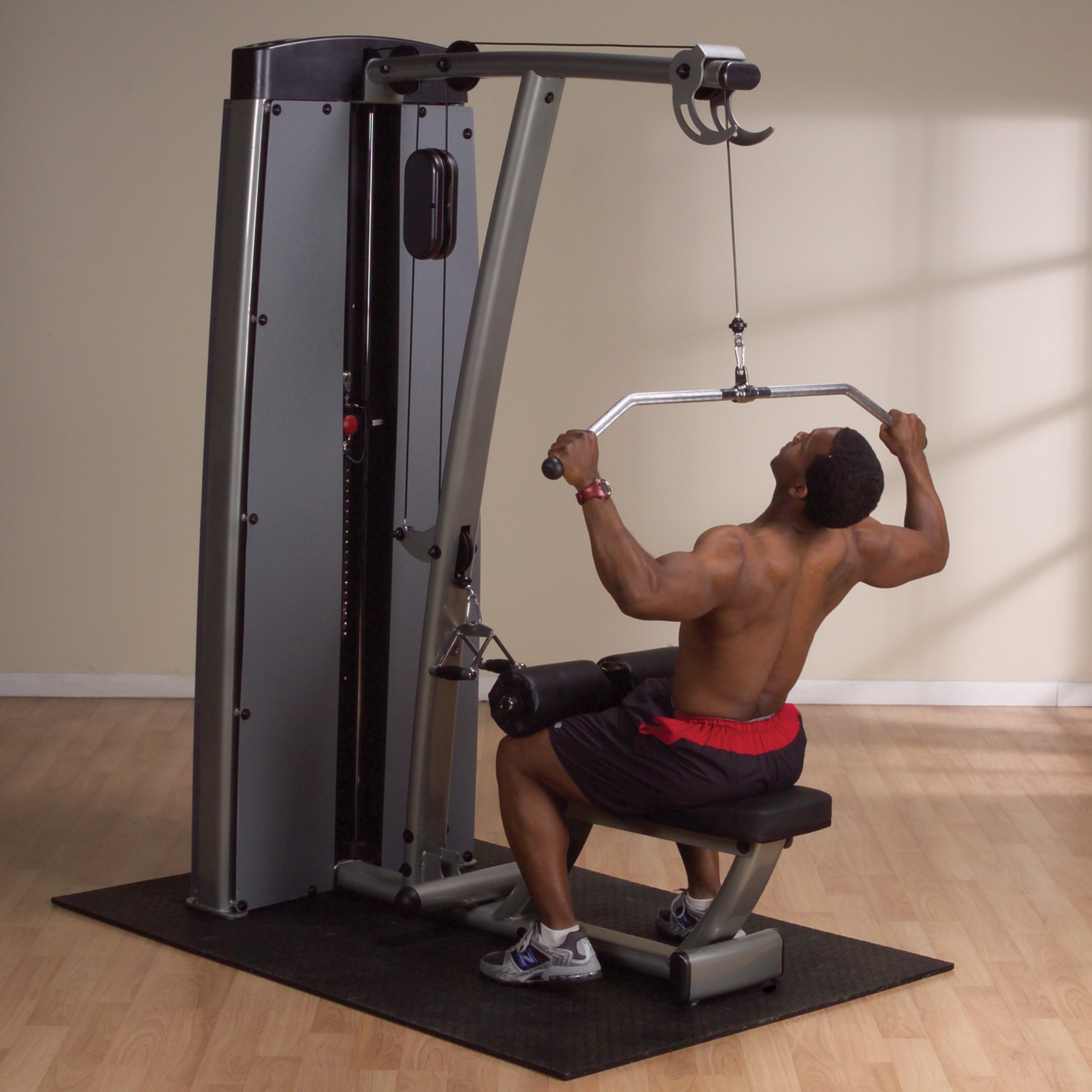 Body-Solid Pro Clubline Lat Pulldown & Mid Row Machine – Dual Adjustable Commercial