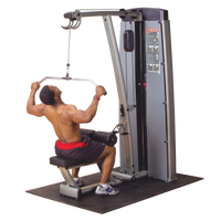 Body-Solid Pro Clubline Lat Pulldown & Mid Row Machine - Dual Adjustable Commercial