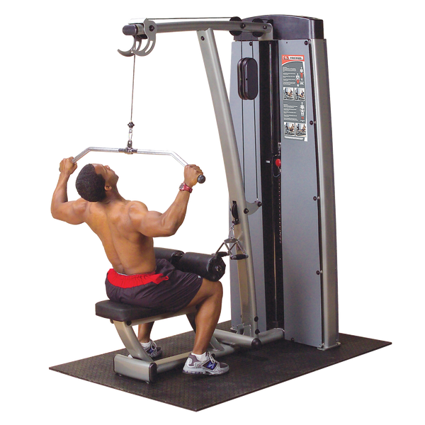 Body-Solid Pro Clubline Lat Pulldown & Mid Row Machine - Dual Adjustable Commercial
