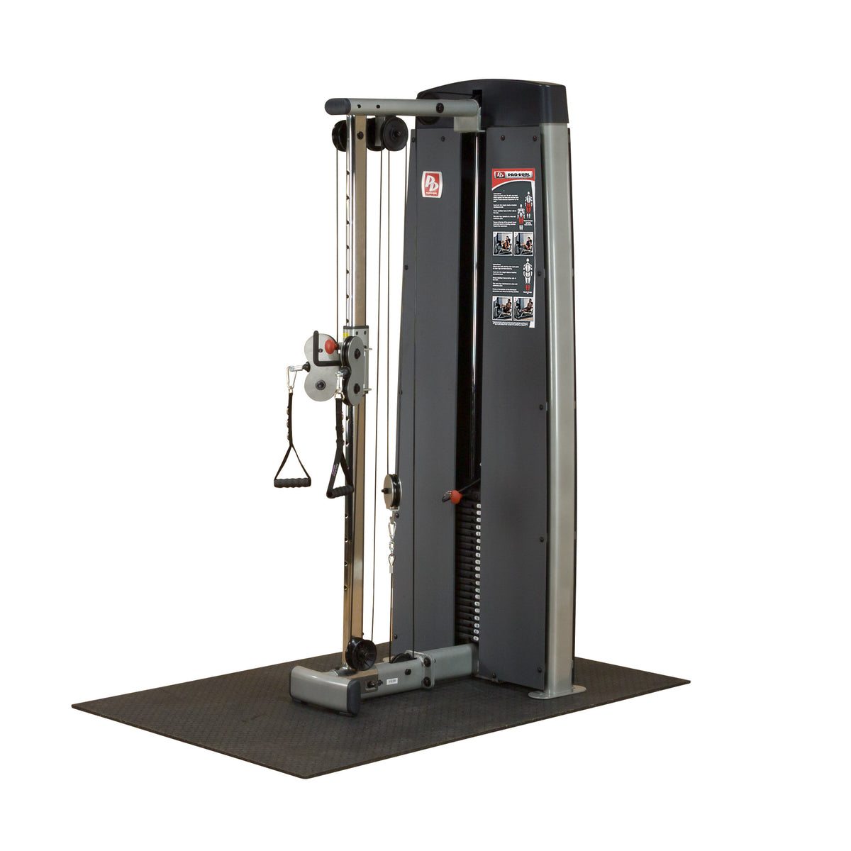 Body-Solid Dual Adjustable Cable Column Machine - Plate Loaded Pulley System for Home & Commercial Gym