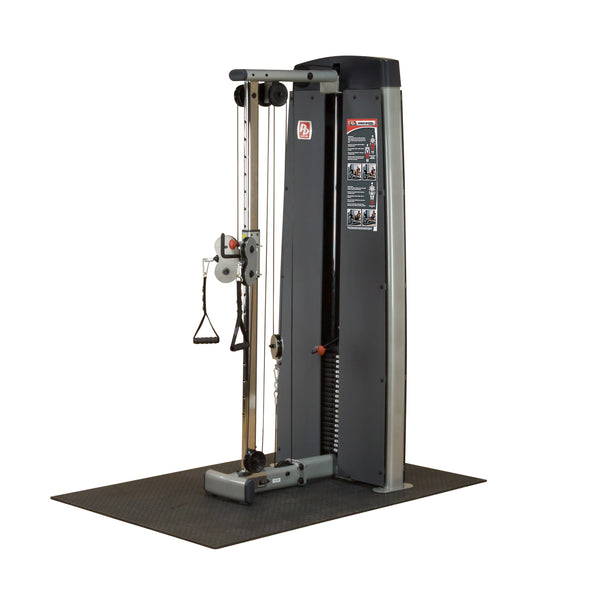 Body-Solid Dual Adjustable Cable Column Machine - Plate Loaded Pulley System for Home & Commercial Gym