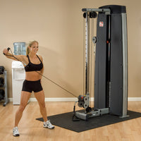 Body-Solid Dual Adjustable Cable Column Machine - Plate Loaded Pulley System for Home & Commercial Gym — view 6