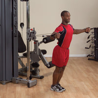 Body-Solid Dual Adjustable Cable Column Machine - Plate Loaded Pulley System for Home & Commercial Gym — view 4
