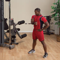 Body-Solid Dual Adjustable Cable Column Machine - Plate Loaded Pulley System for Home & Commercial Gym — view 5